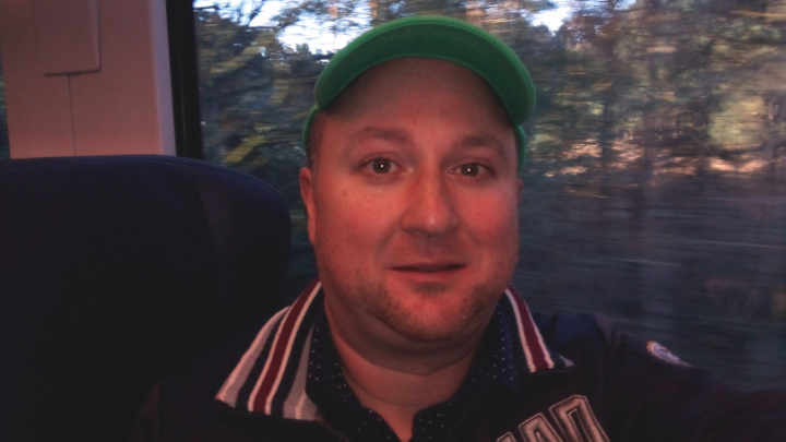 On the train to Dorchester.