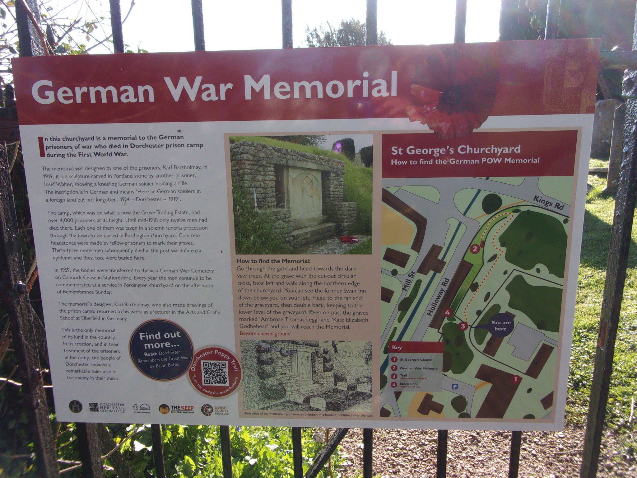Sign at the entrance of Fordington Cemetery.