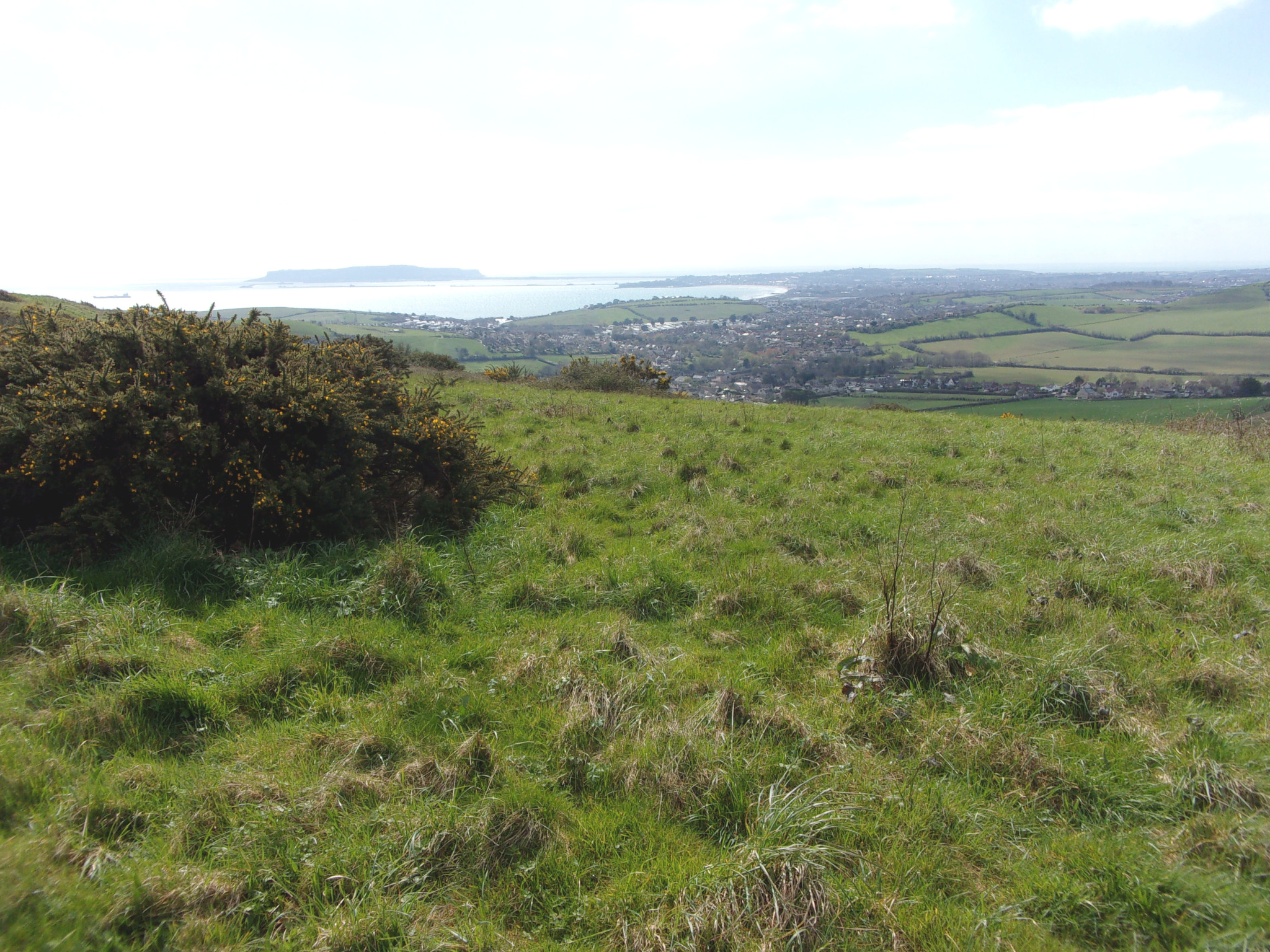 Weymouth from the top of the hill.