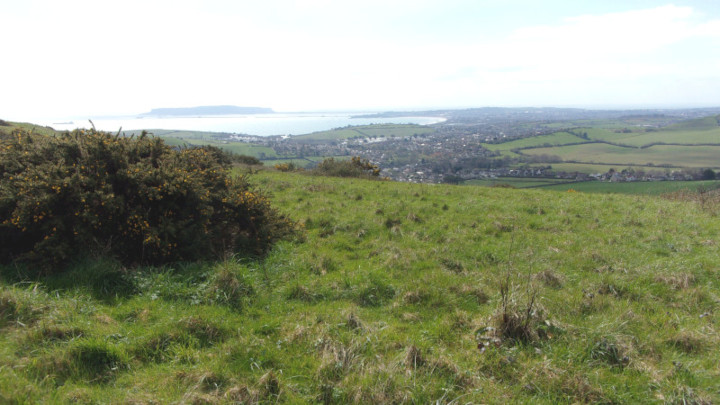 Weymouth from the top of the hill.