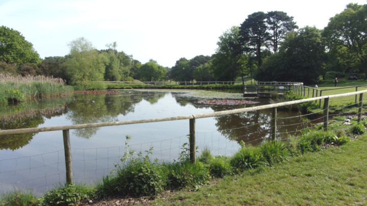 The pond on which I had my break.