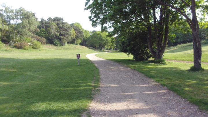 The main path through Queen’s Park.