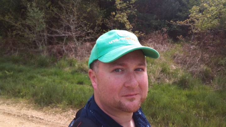 On my 3mi walk through the forest.