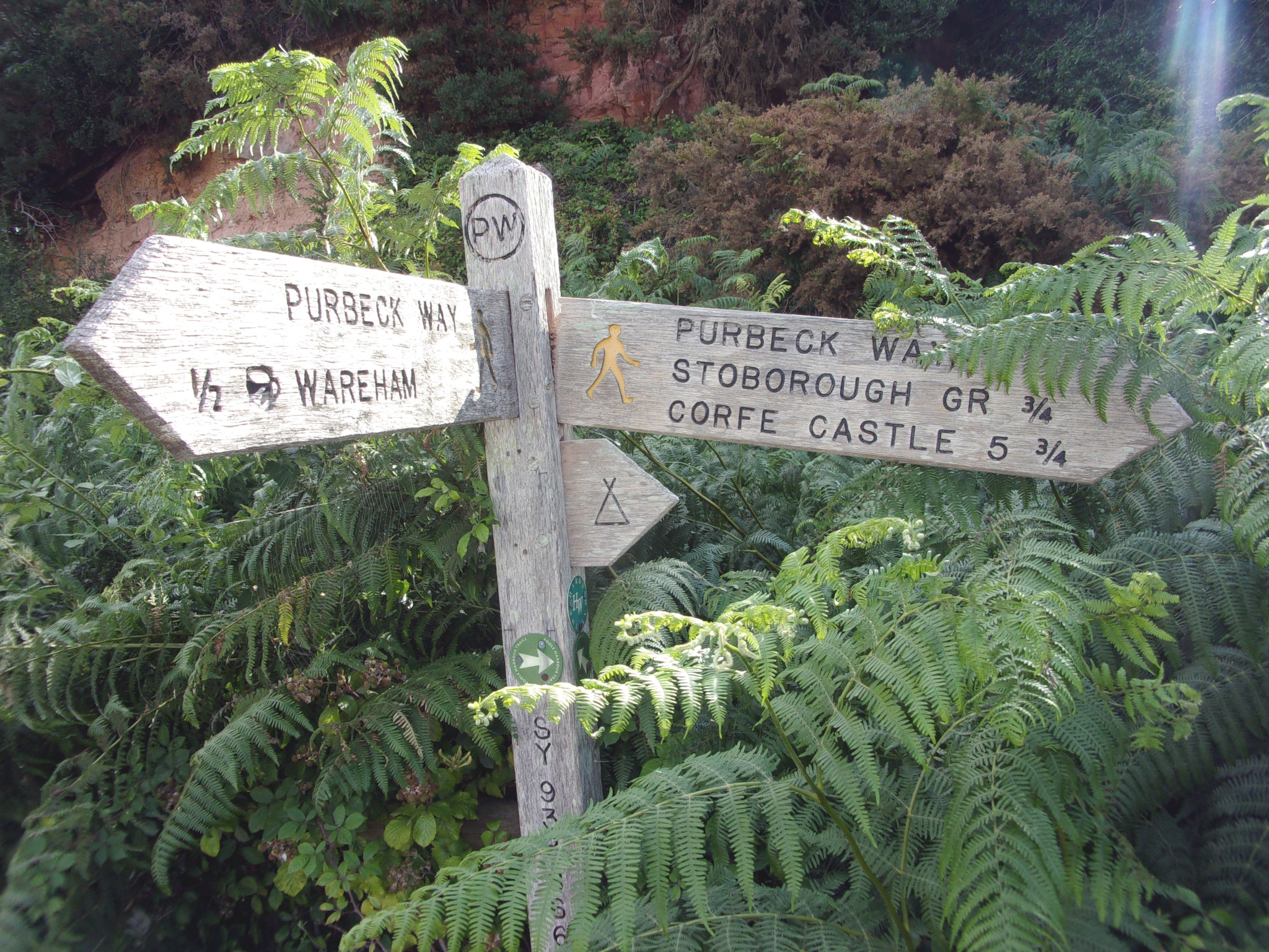Signpost in Ridge.