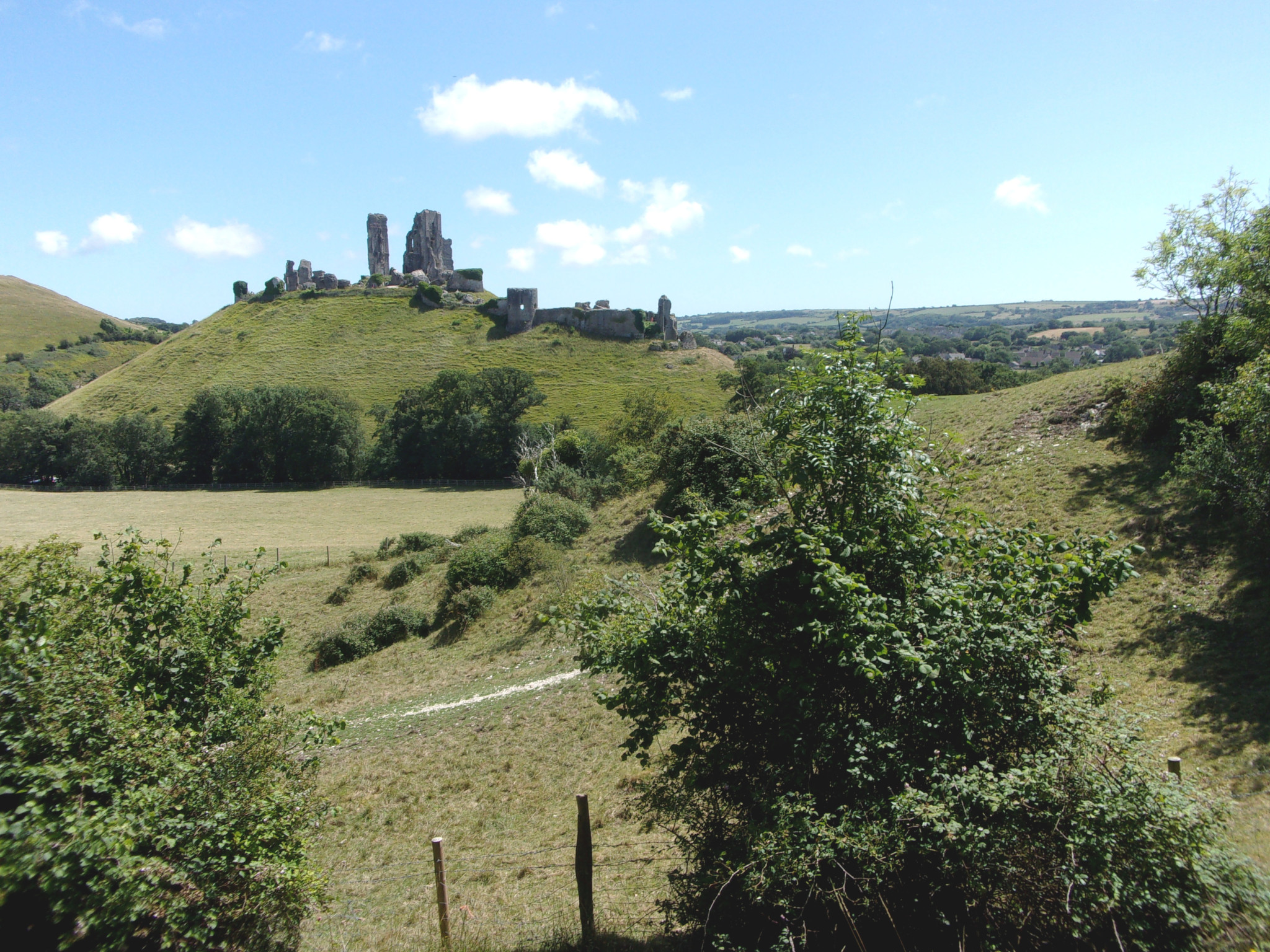 Corfe Castle.