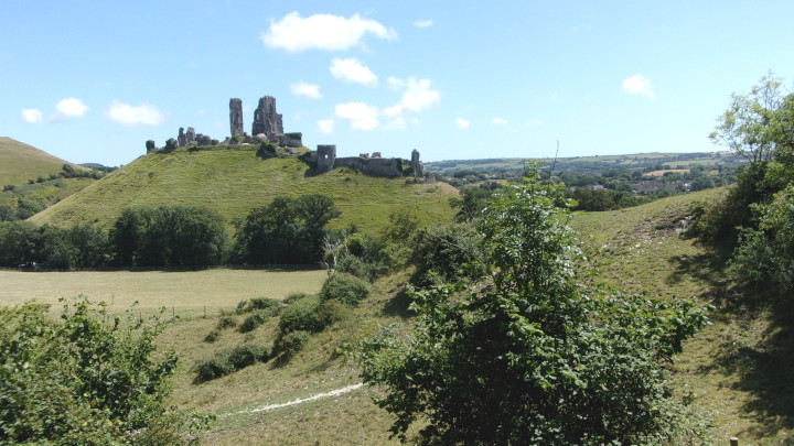 Corfe Castle.