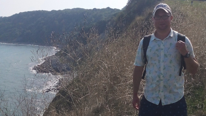 Me at the clifftop.