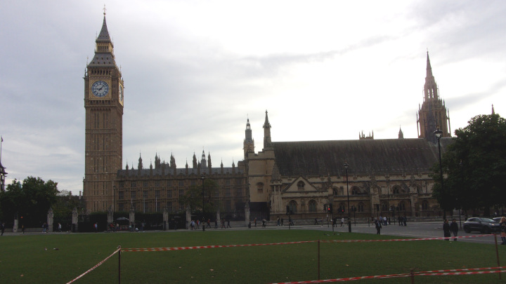 The Palace of Westminster.