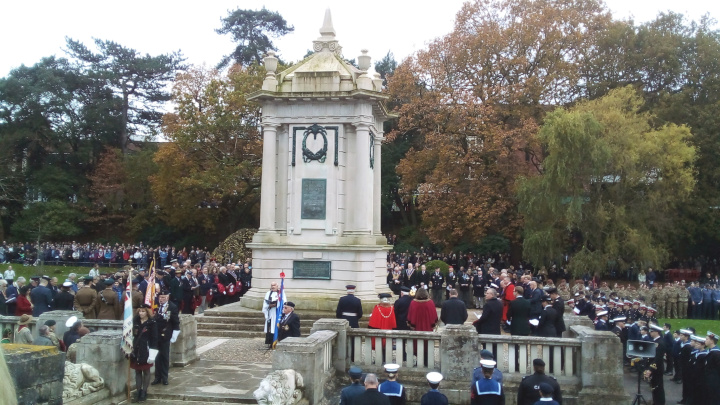 Immediately before the two-minute silence.
