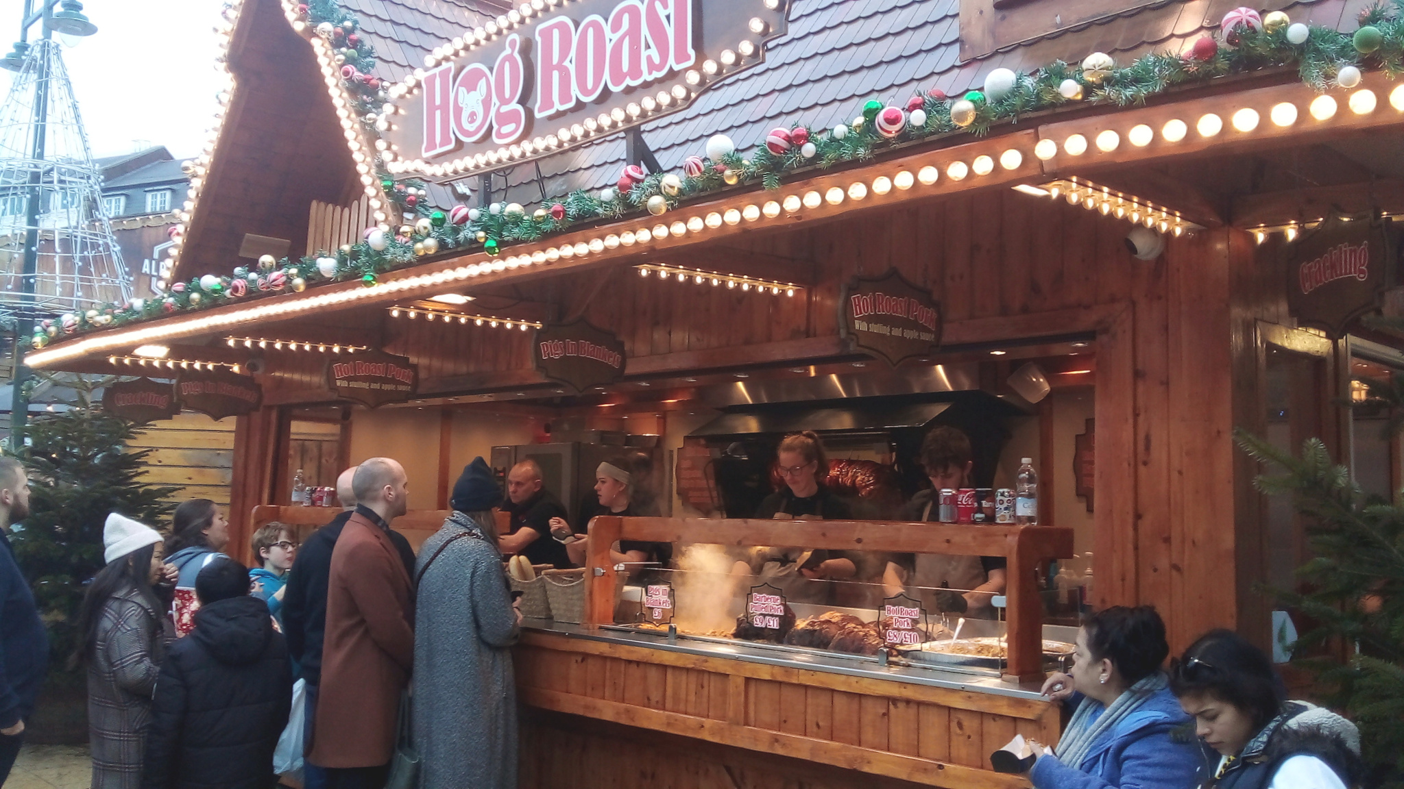 One of the market stalls.