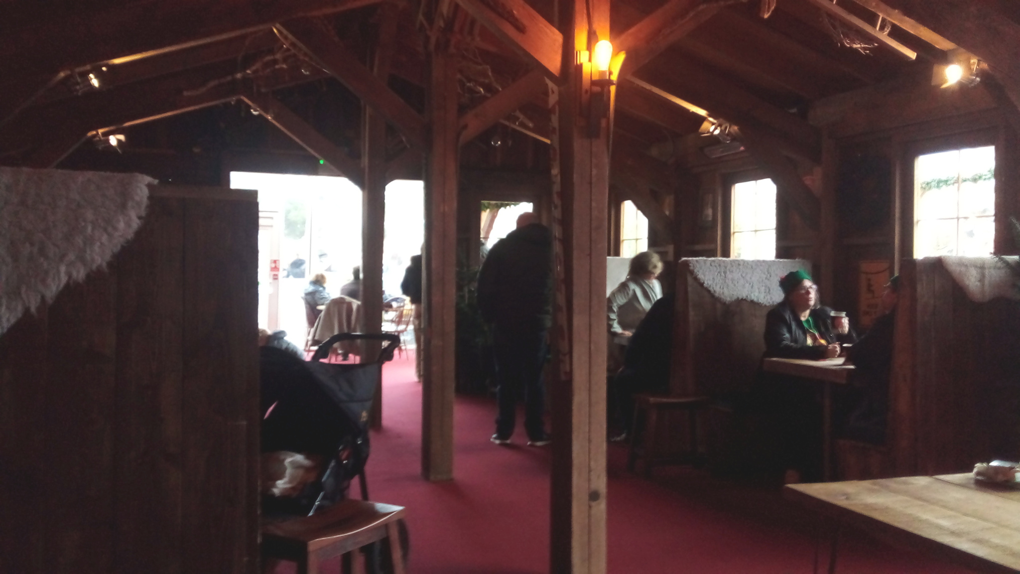 At Moguls Alpine Bar.