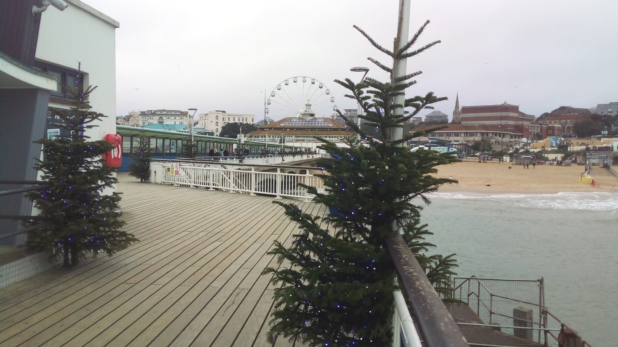 At Bournemouth Pier.