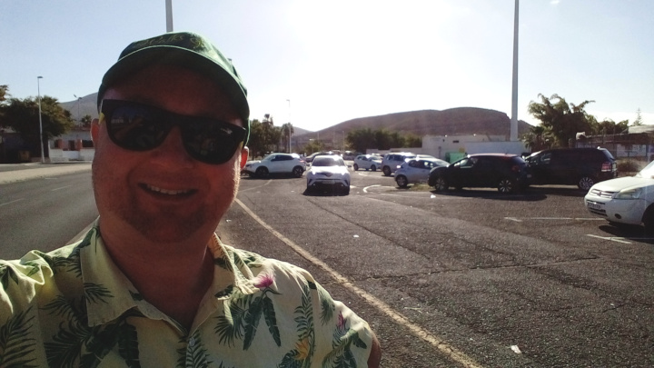 At the beginning of the journey, the mountain is visible in the distance.