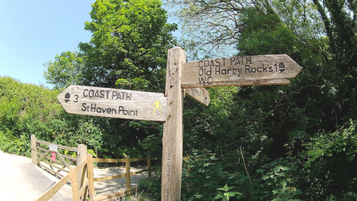 Signpost near Studland.