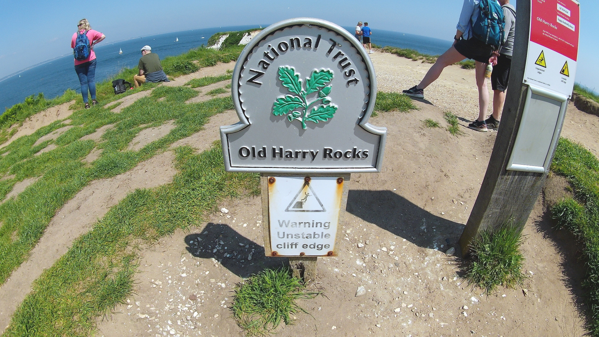 At the Old Harry Rocks.