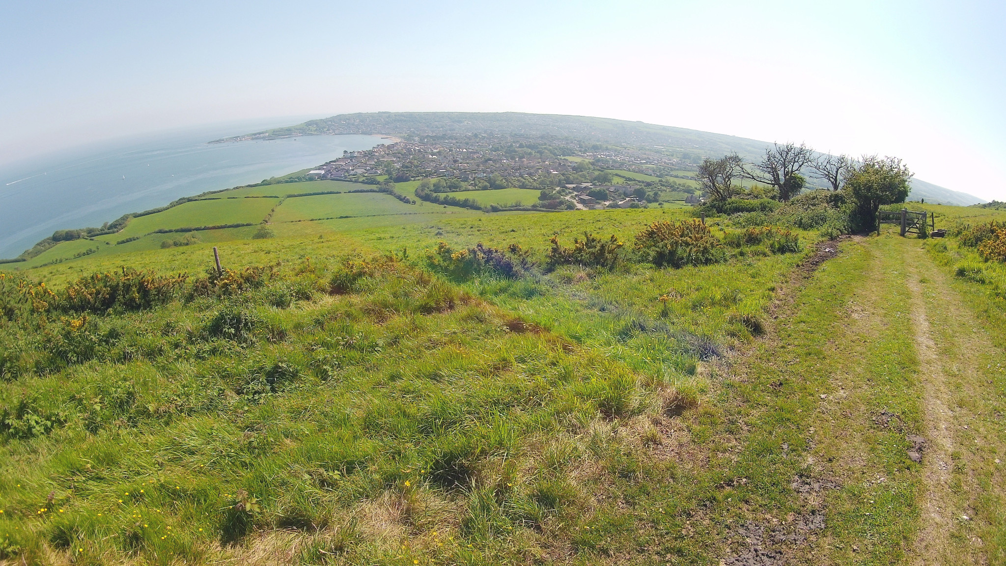 Walking down to Swanage.