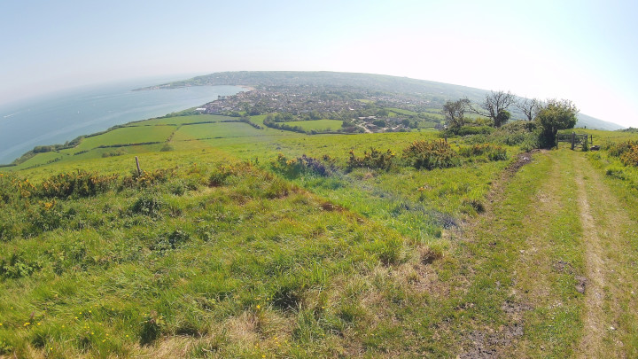 Walking down to Swanage.