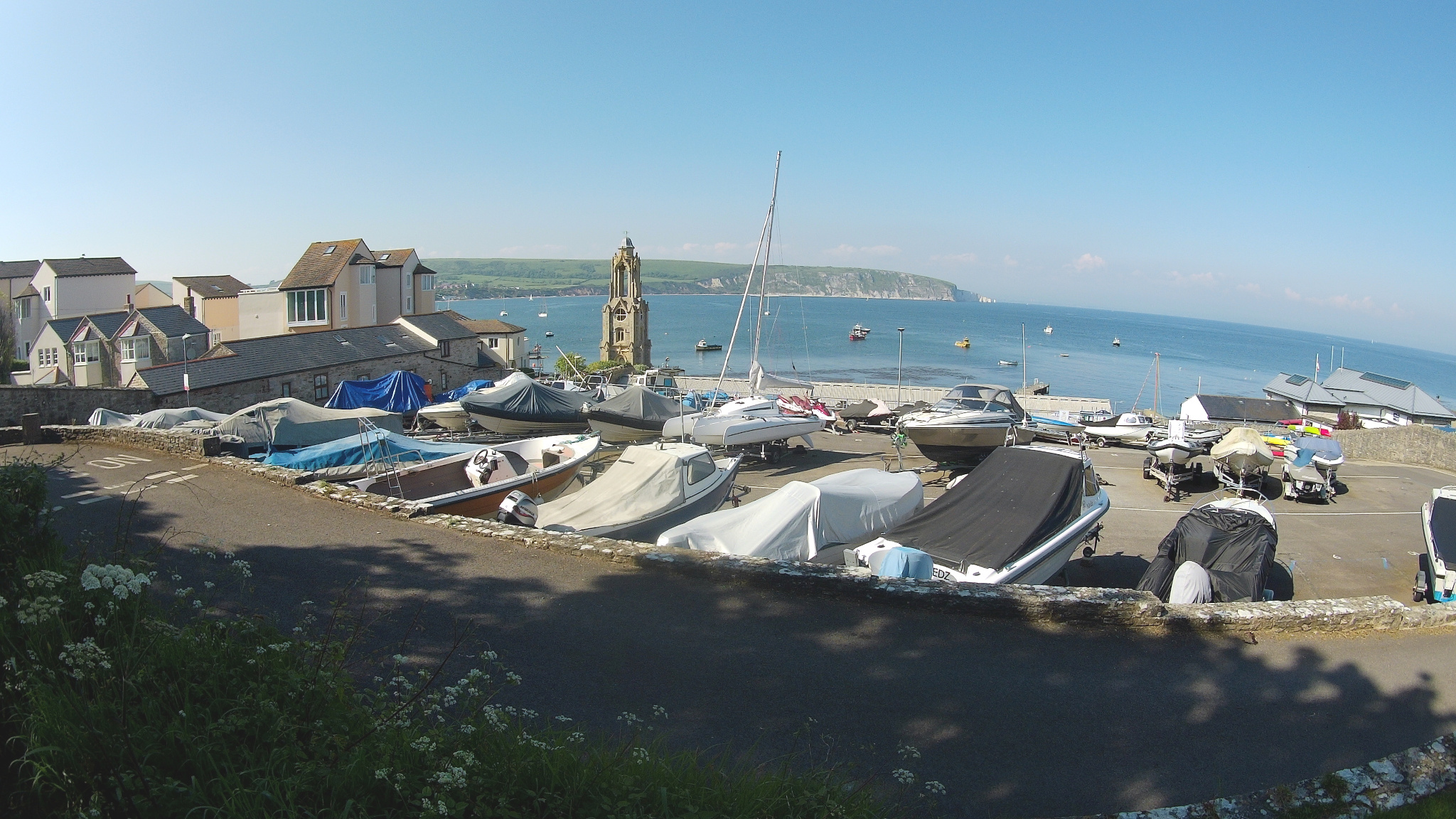 The Wellington Clock Tower in Swanage.