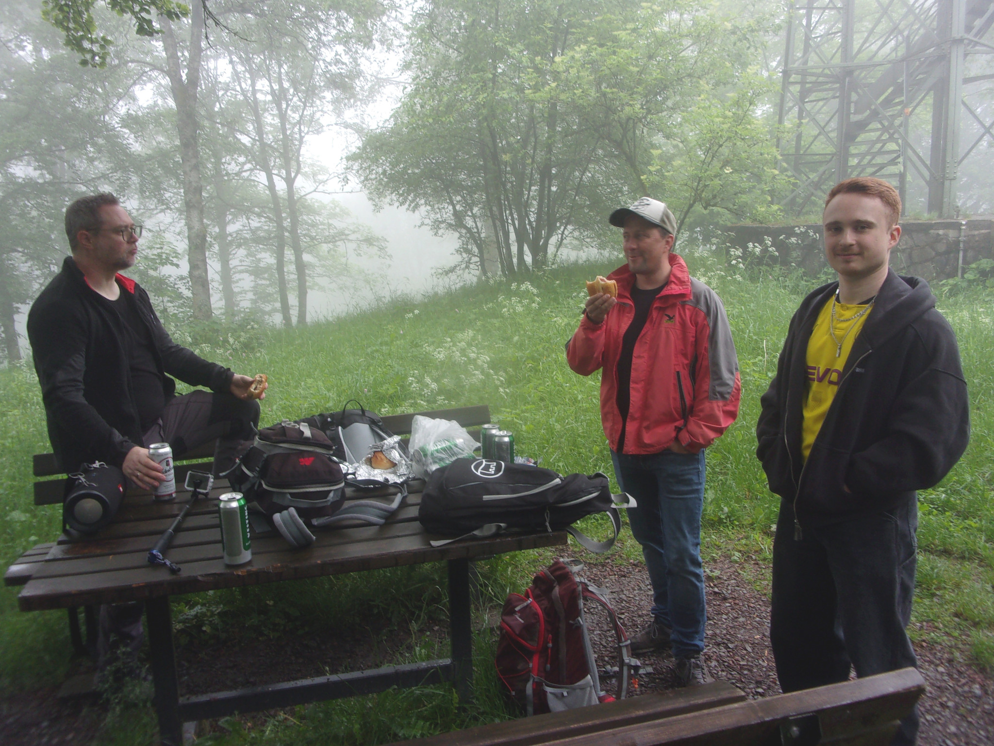 Picnic at the summit.