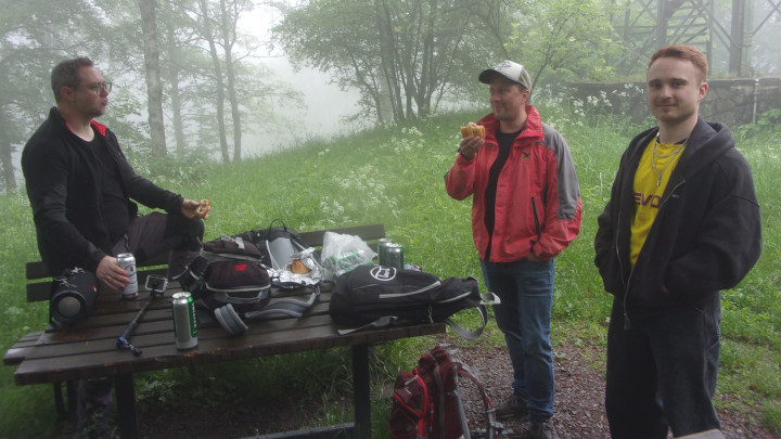 Picnic at the summit.