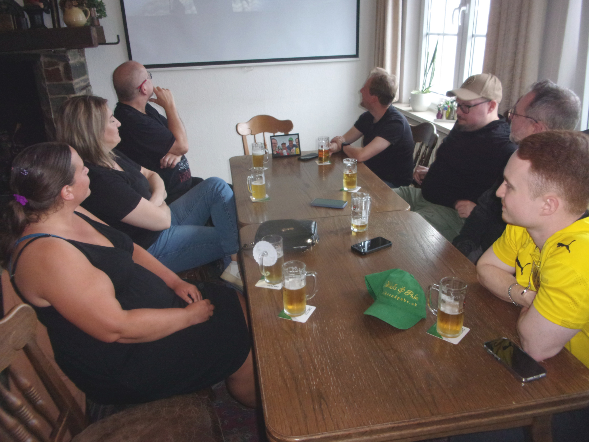 Watching football at Schacka’s.