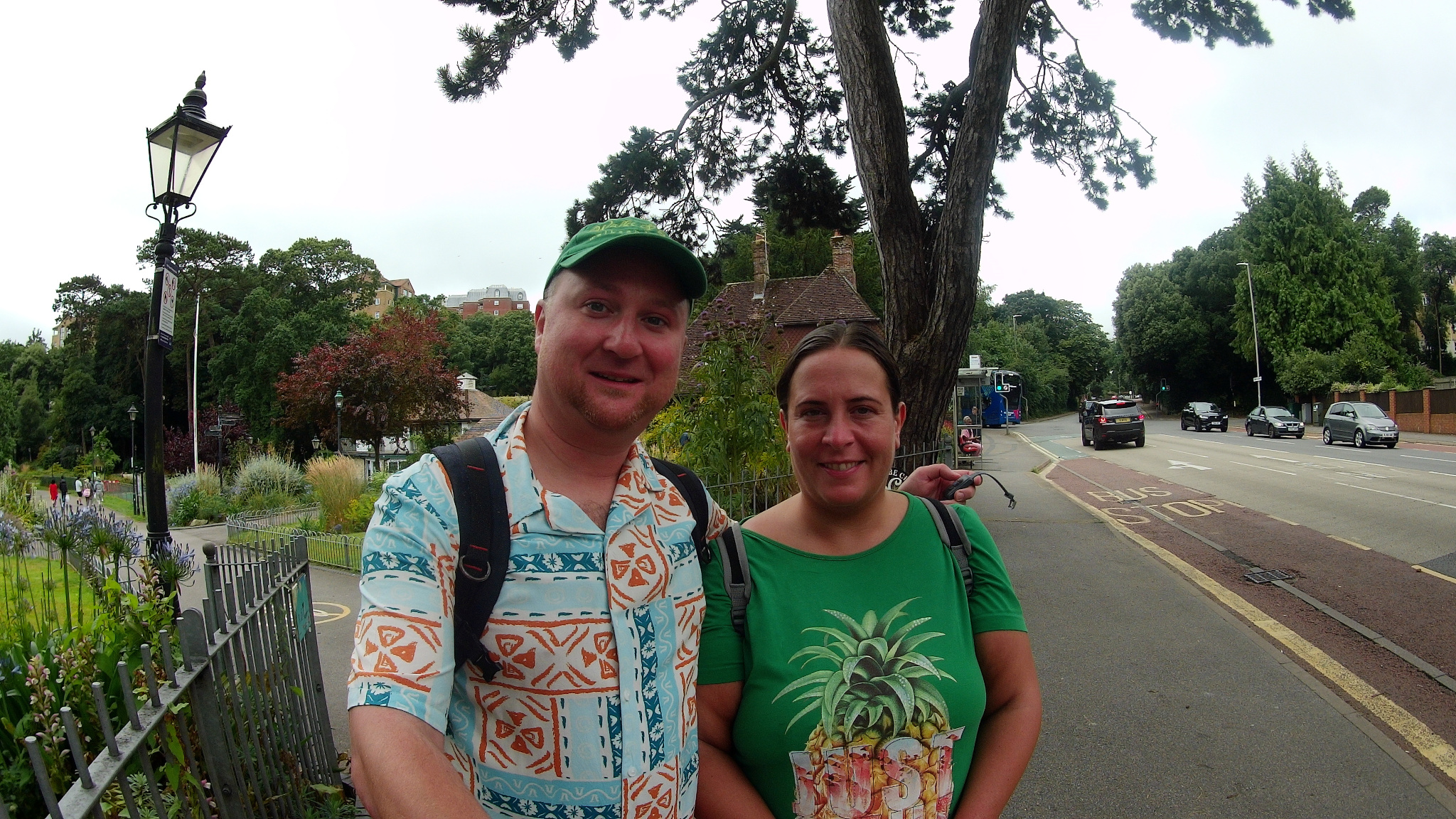 At the start of our walk.