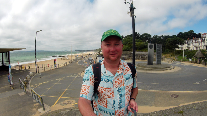 In front of Boscombe Pier.