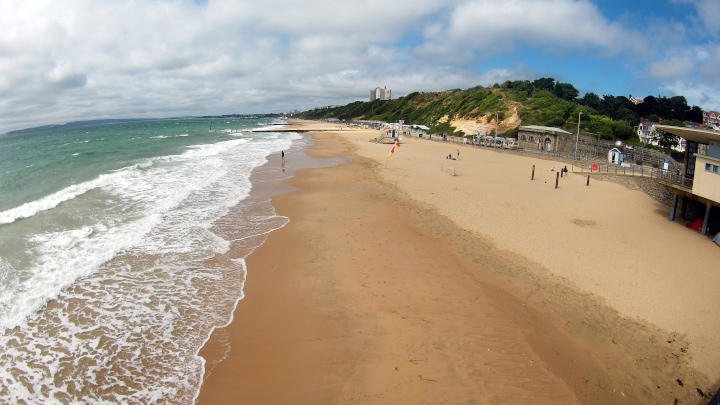 Boscombe West Beach from Boscombe Pier.