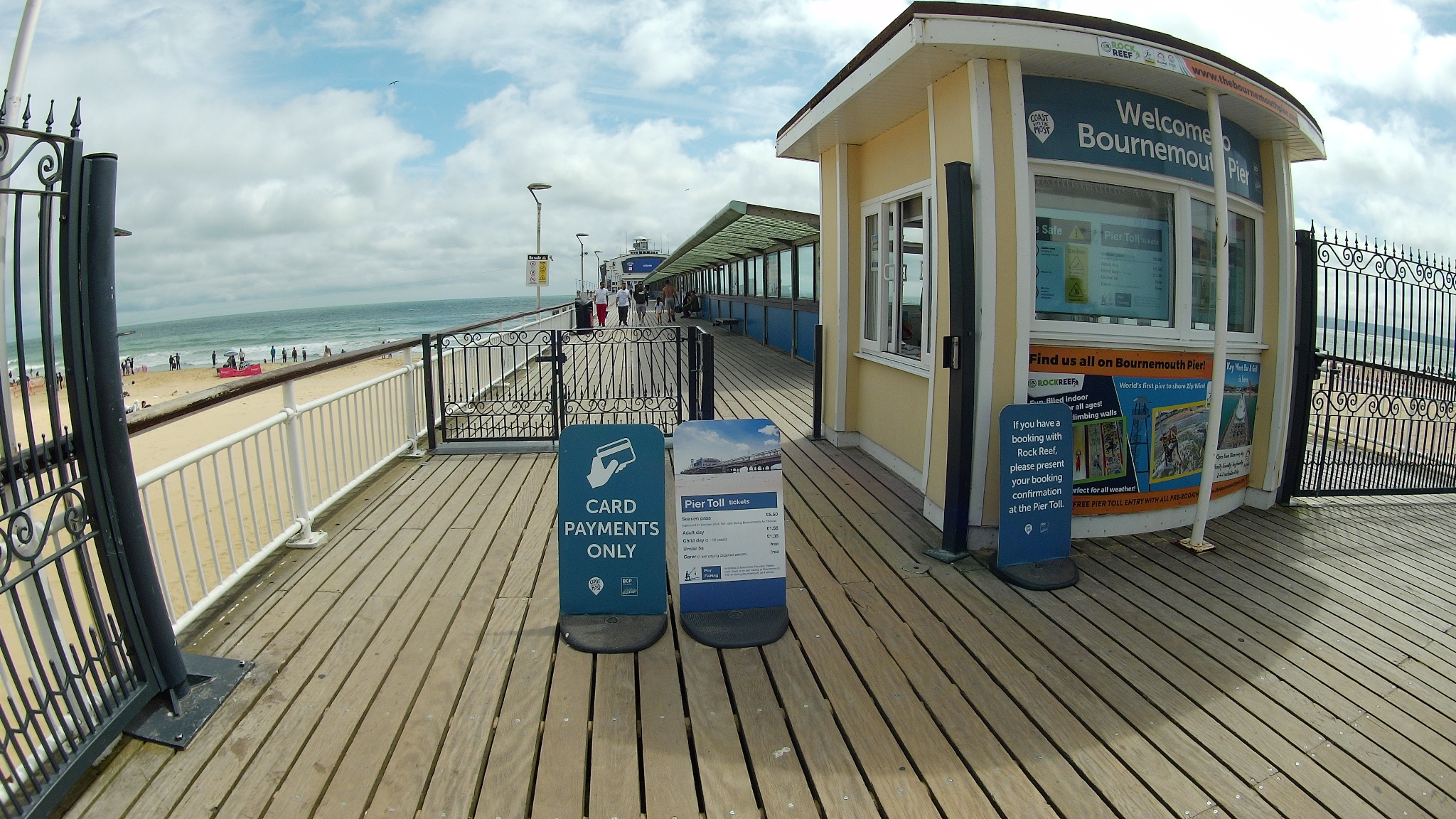 At Bournemouth Pier.