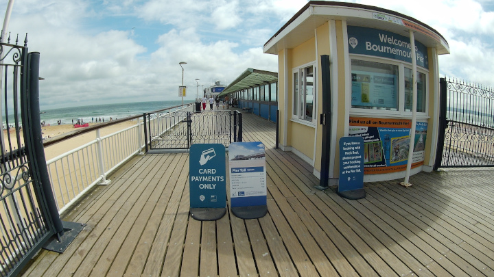 At Bournemouth Pier.