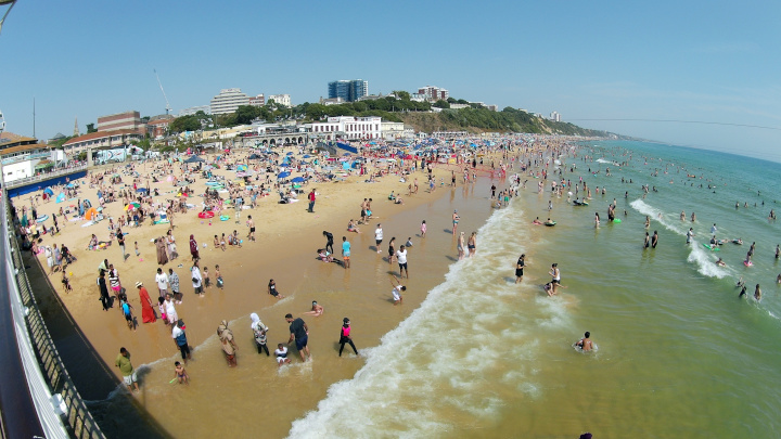 Bournemouth’s beaches in good weather.