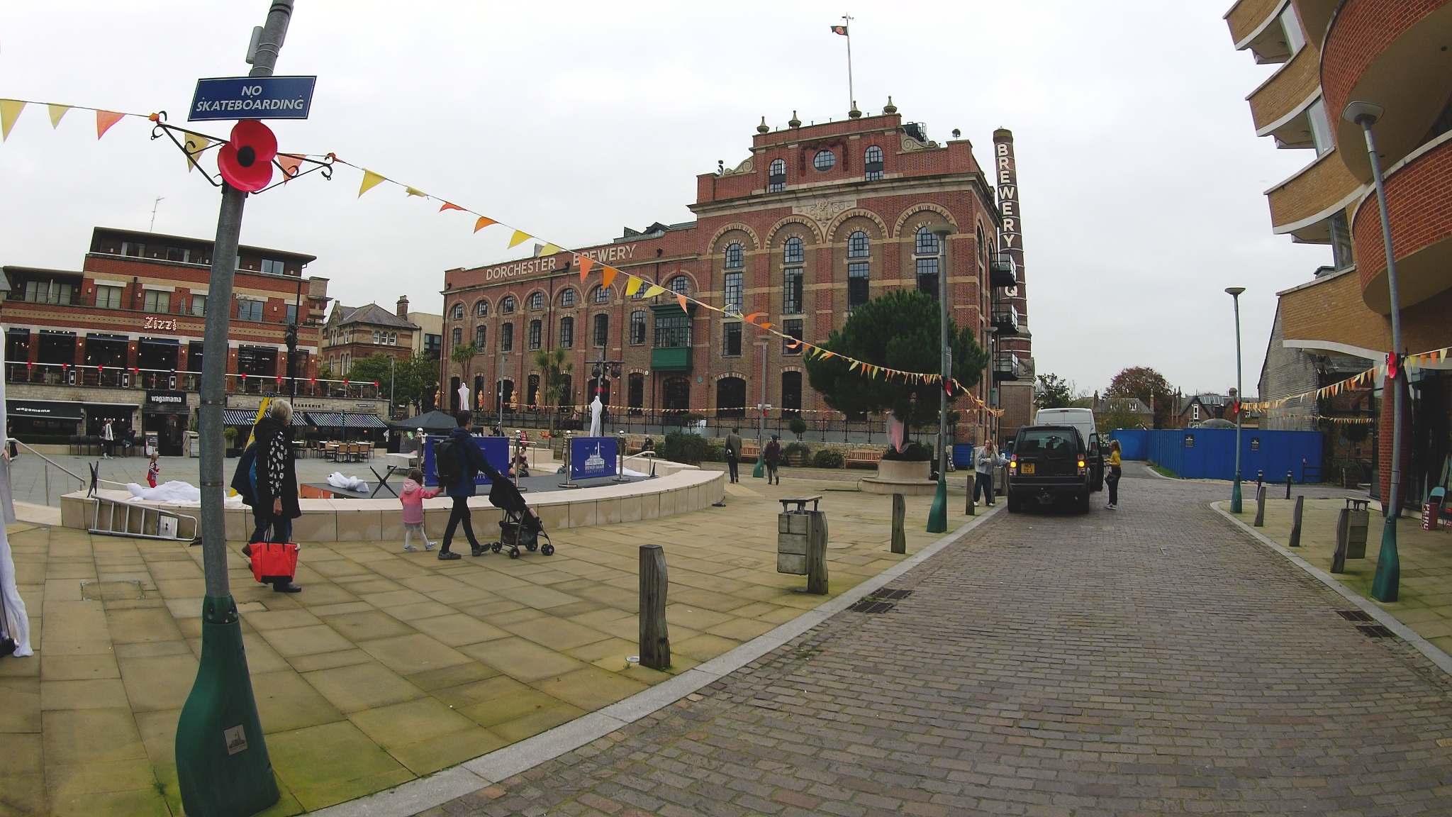 On our way to the starting point, we passed through Brewery Square