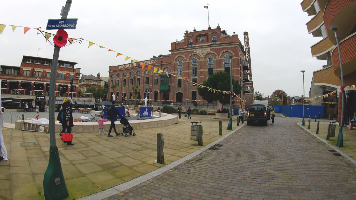 On our way to the starting point, we passed through Brewery Square