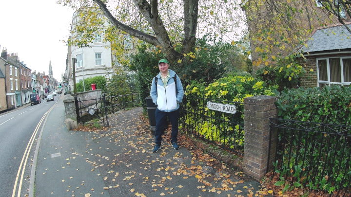 At the starting point of this walk