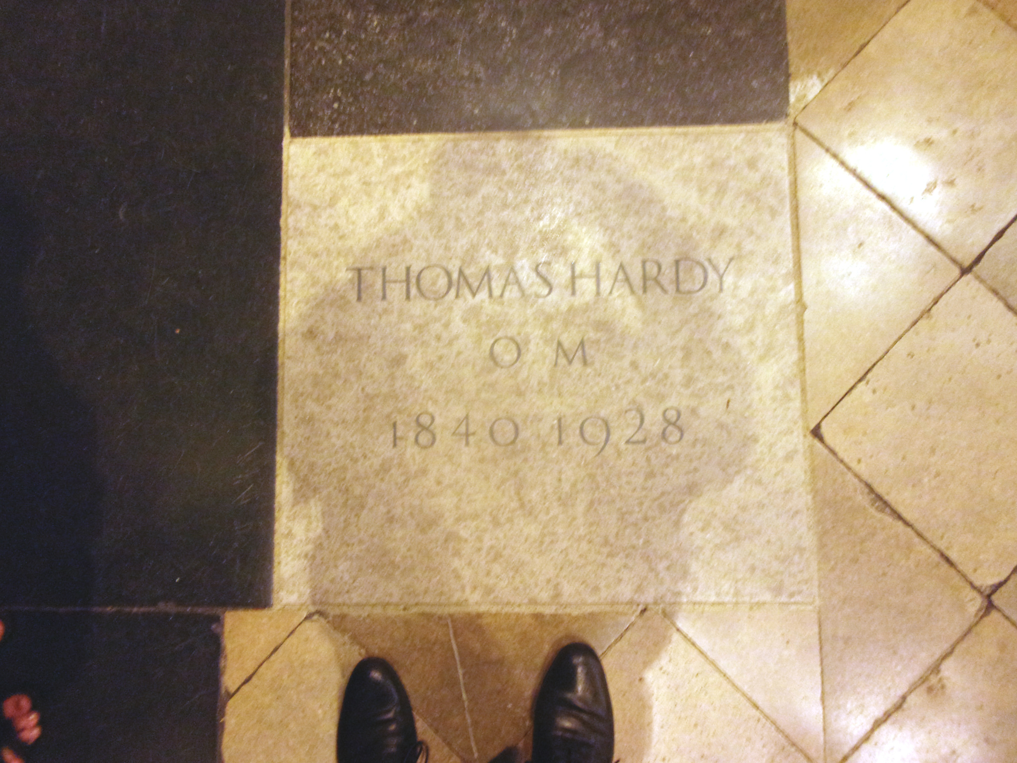 We visited Thomas Hardy’s resting place at Westminster Abbey just a few weeks later