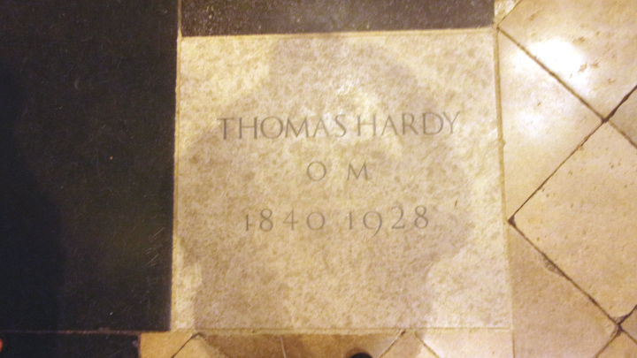 We visited Thomas Hardy’s resting place at Westminster Abbey just a few weeks later