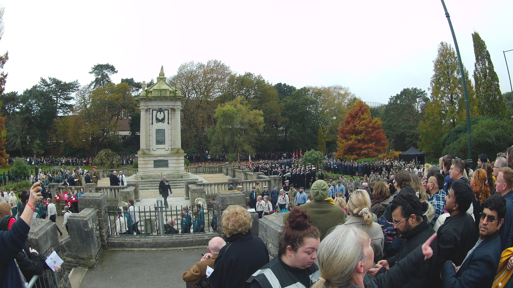 At the Bournemouth Cenotaph.