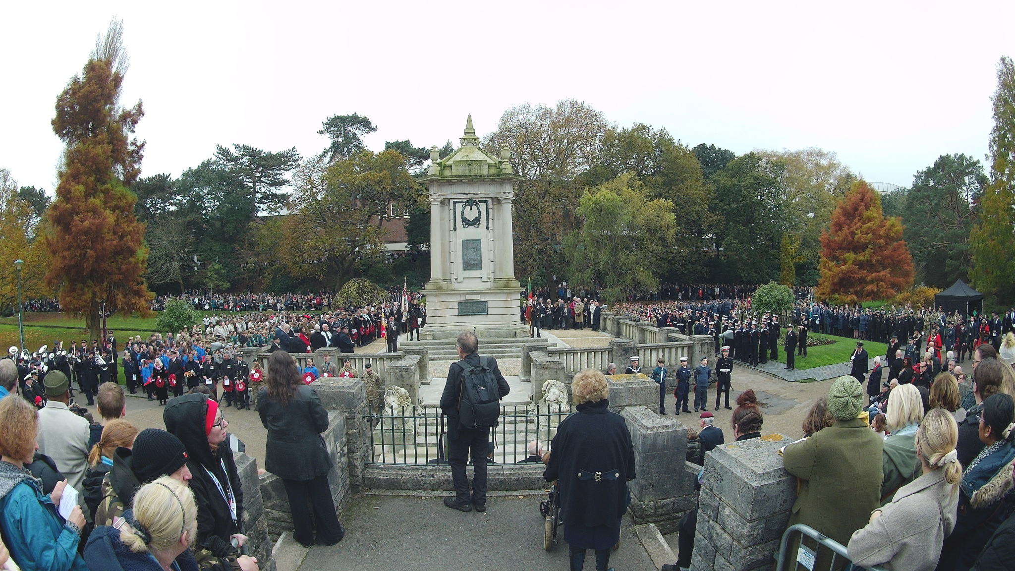 At the Bournemouth Cenotaph.