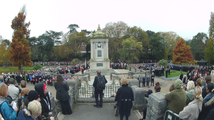 At the Bournemouth Cenotaph.