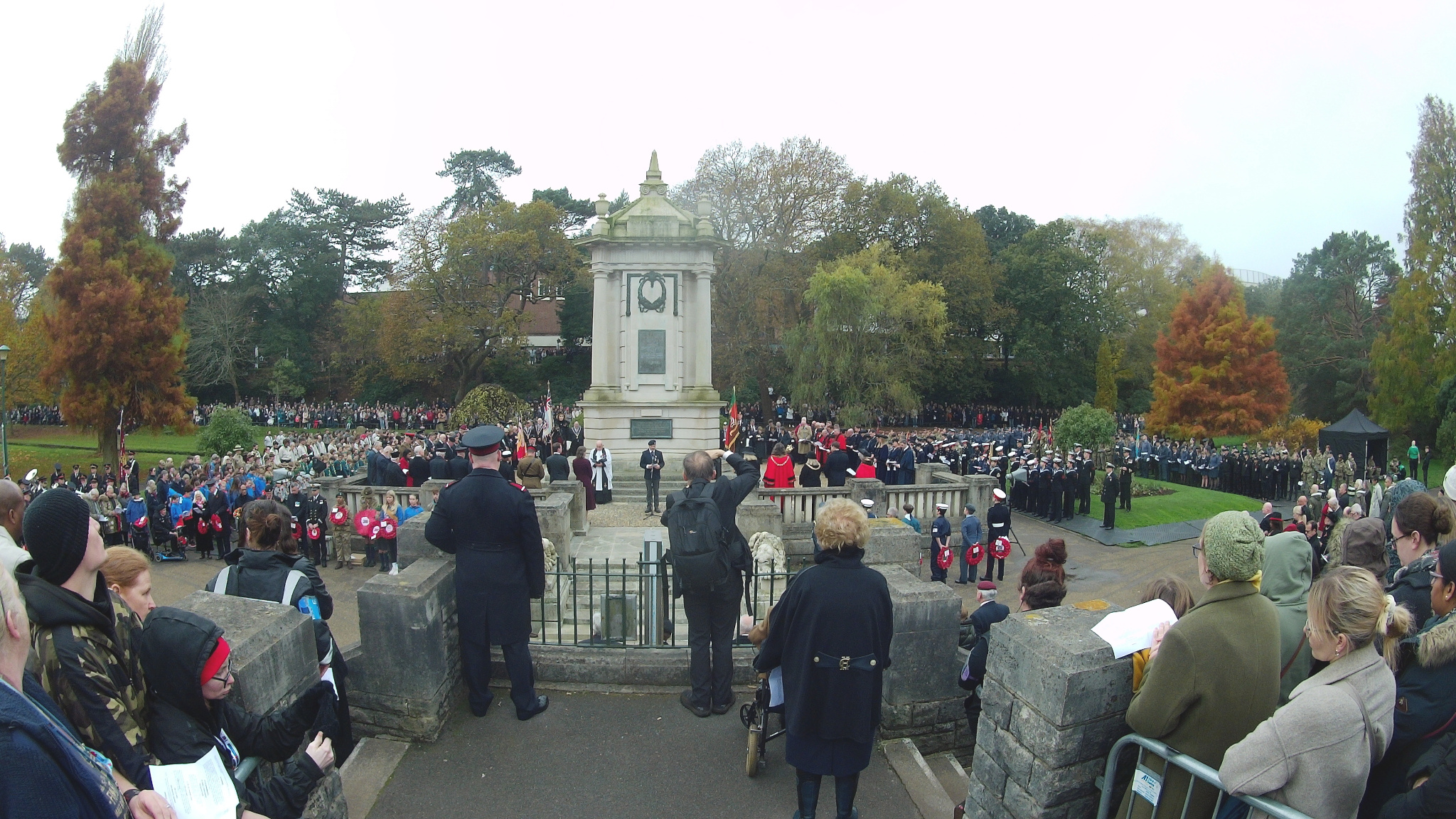 At the Bournemouth Cenotaph.