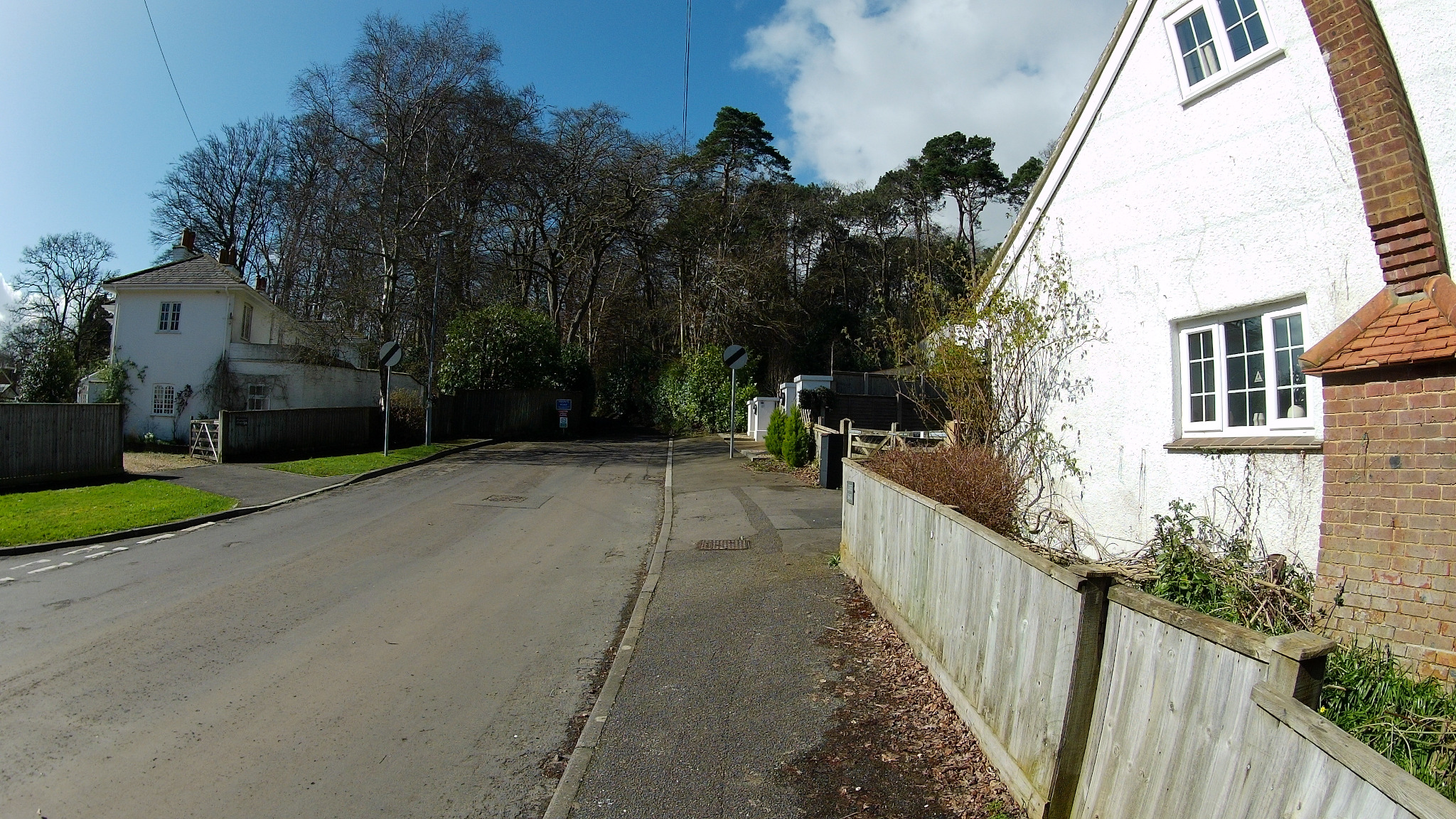 I came down this path from Lesley’s Heath