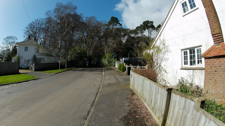 I came down this path from Lesley’s Heath