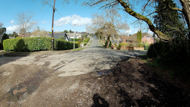 The Roman Road is a residential street here.