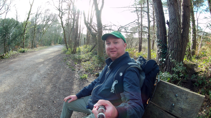A short rest on the Castleman Trailway